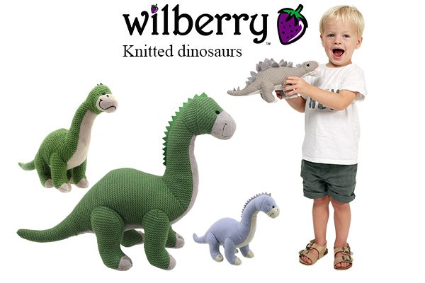 Knitted dinosaurs